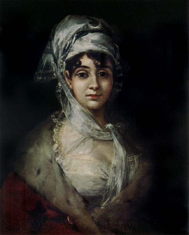 Francisco de goya y Lucientes Portrait of antonia zarate Norge oil painting art